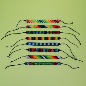 Браслет в стиле Шипибо — Перу, ручная работа, маленький размер