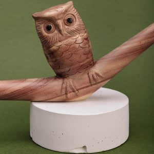 Трубка Tepi «Сова» — Перу, смесь натуральных пород дерева